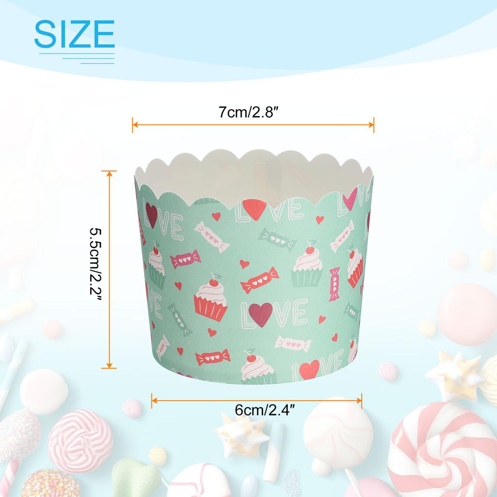50/100/150pcs Cupcake Wrapper Paper Baking Cup Cupcake Liners 6oz Cake Cups Candy Cups Paper for Party Birthday Favor DIY