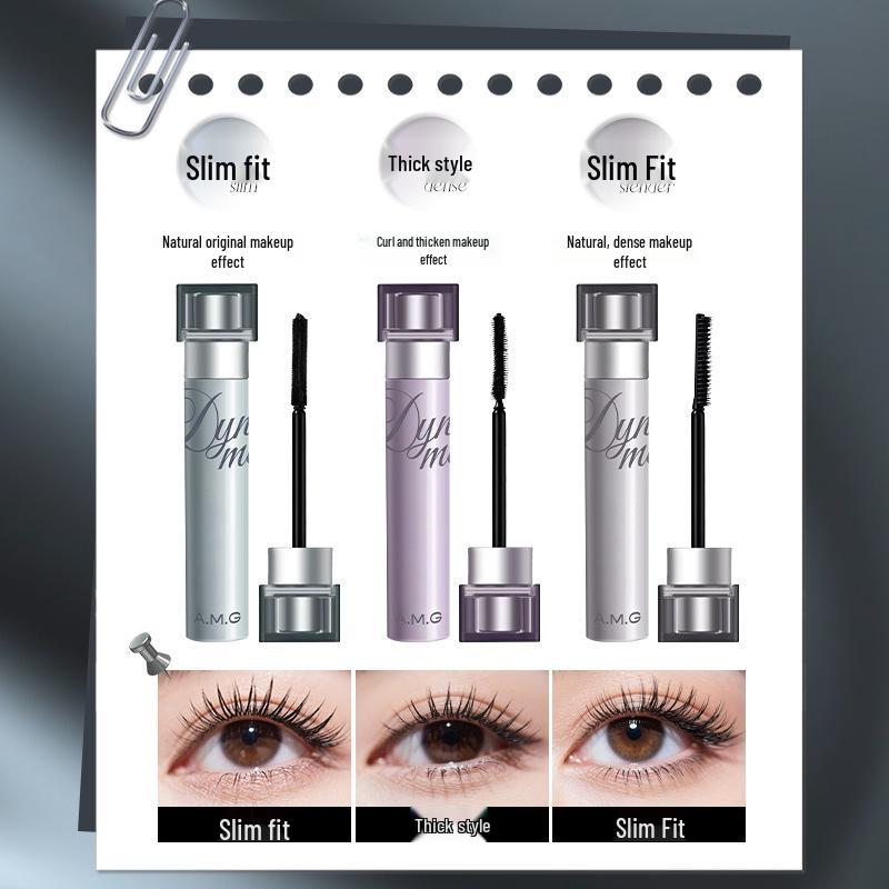 A.M.G Dynamic Thickening Mascara: Natural Curl, Long-Lasting, Waterproof & Smudge-Proof.