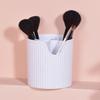 Plastic Makeup Brush Storage Box Round Comb Pencil Holder Portable Desktop Cosmetic Organizer