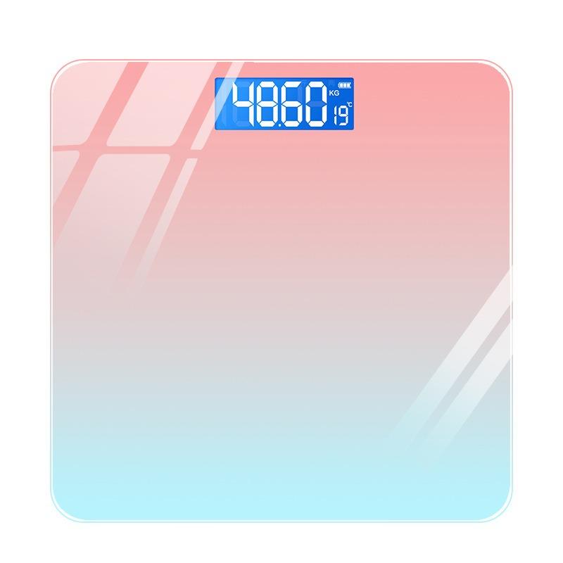 Hidden Screen Digital Body Scale Aurora Gradient Smart Bluetooth Body Fat Scale Adult Weight Monitor