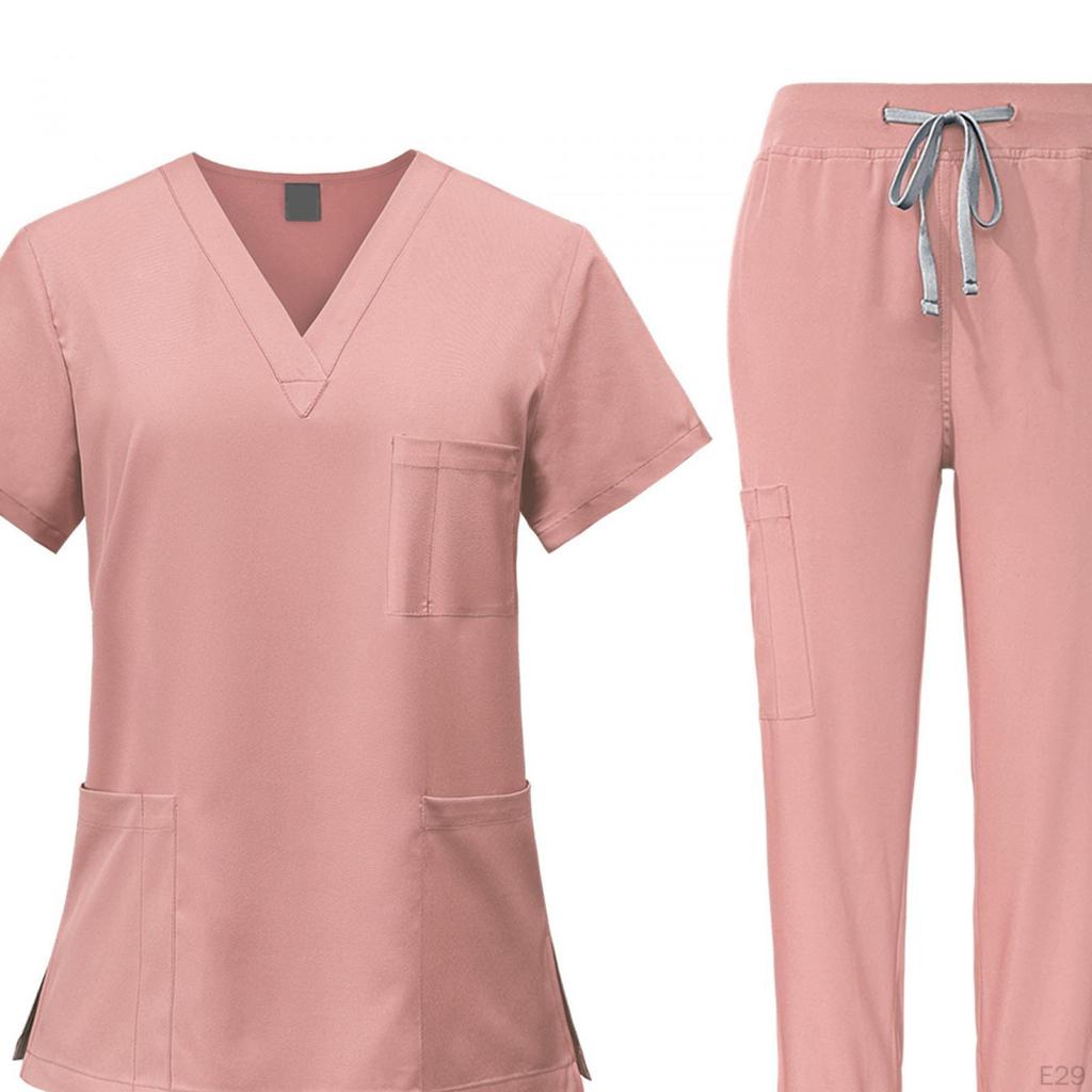 Pflege Peeling Set, Krankenschwester Arbeitskleidung, Arbeitskleidung, Oberteil und Hose für Spa Kosmetik