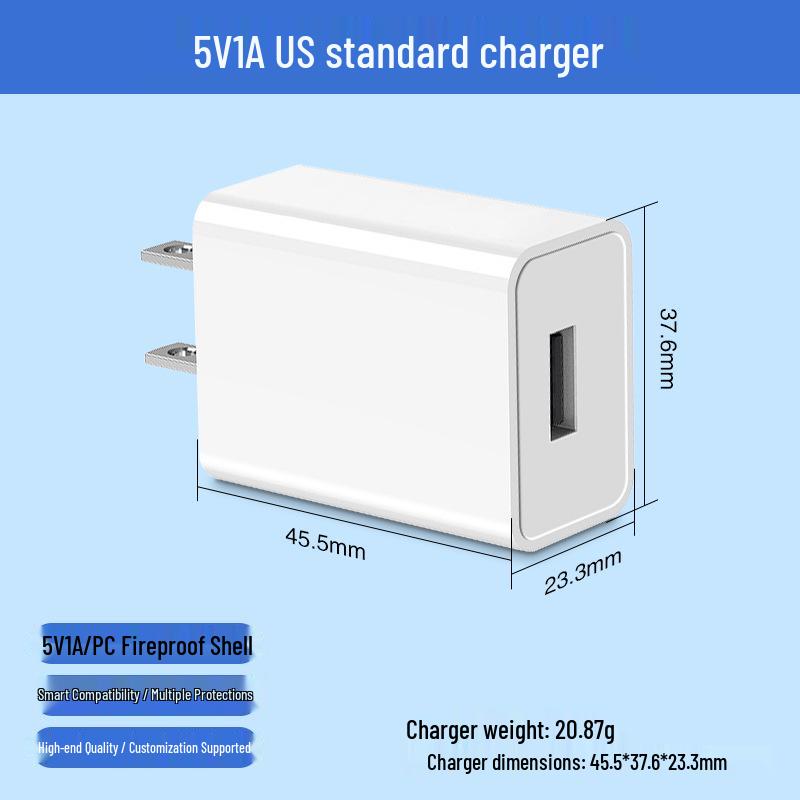 5V 2A 10W US Standard Charger for Apple, Samsung, Huawei Phones & Home Appliances