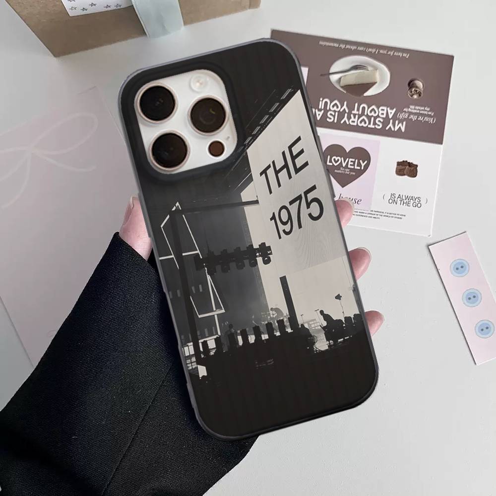 

The 1975 Rock Band Phone Case For iPhone 17 16 15 14 Plus 13 12 11 Pro Max Pro Wave Corrugated Cover iPhone 15 pro