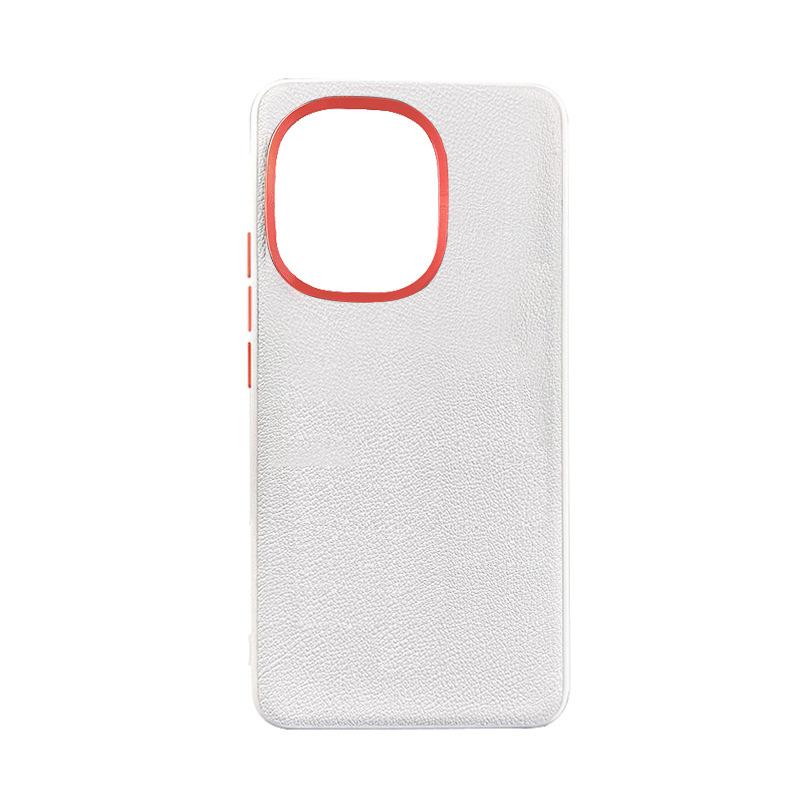 Leather Case For OnePlus 13S 1+ 13T Magsafe Metal Aluminum Alloy Lens Frame Protection Anti-slip Grip Plain Vegan Leather Cover