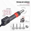 JCD 750W Micro Hot Air Gun 8208 Portable LCD Display Rework Station Heat Gun Hair Dryer Temperature Adjustable BGA Welding Tools
