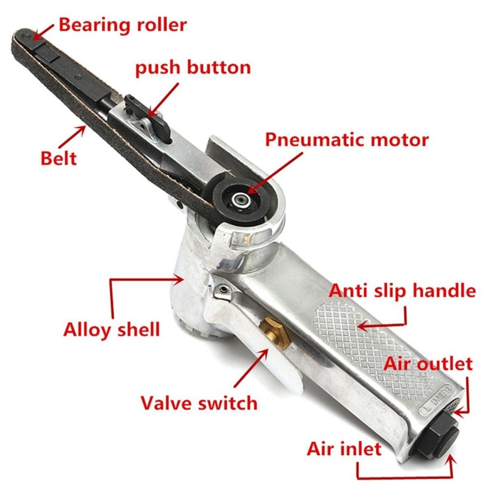 Sander Air Belt 16000rmp 280mm 60# 80# 120# Grit 6cfm