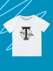 Round Neck Printed Pattern Pullover Short Sleeve Kids Tops FC Torpedo