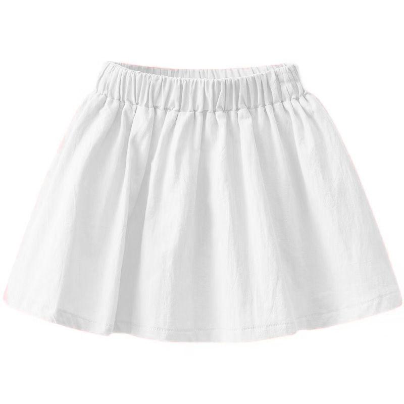 Half Length Skirt Girls' Summer Outfit Thin Student Skirt Girls' A-line Skirt Children's Pleated Skirt Summer