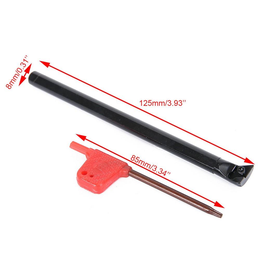 S08K-SDUCR07 Boring Bar + DCMT0702 Carbide Rts For Lathe Turning Tool