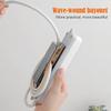 Self-Adhesive Power Stip Holder with Cable Organizer Plug Socket Fixator Wire Winder Wall Table Cable Holder Shelf Rack