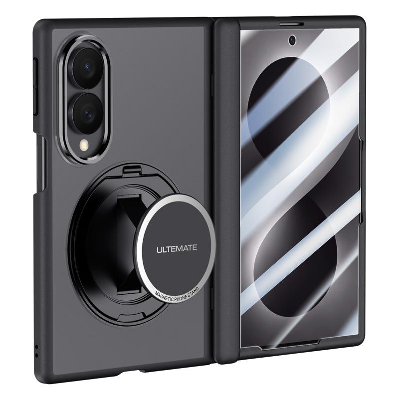 Applicable to Samsung Z Fold8 folding screen matte mobile phone case wristband bracket rotating magnetic suction bracket anti-drop protection