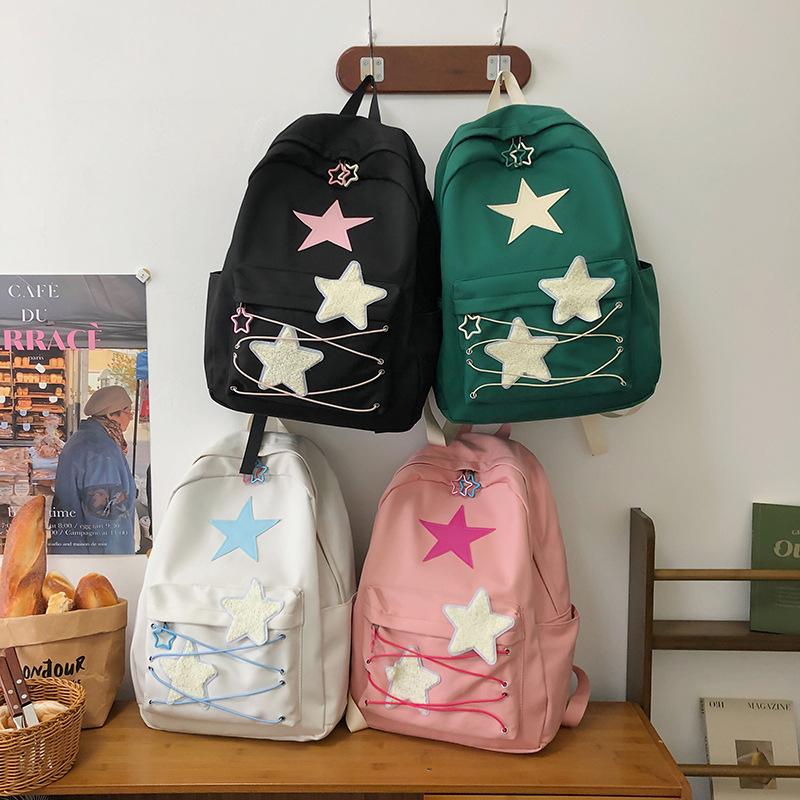Backpack, Versatile on Instagram, Large-capacity Backpack for Girls, Japanese-style Cute Girl Student Schoolbag