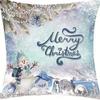 Winter Series Christmas Eve Linen Pillowcase Home Living Room Sofa Bedroom Cushion