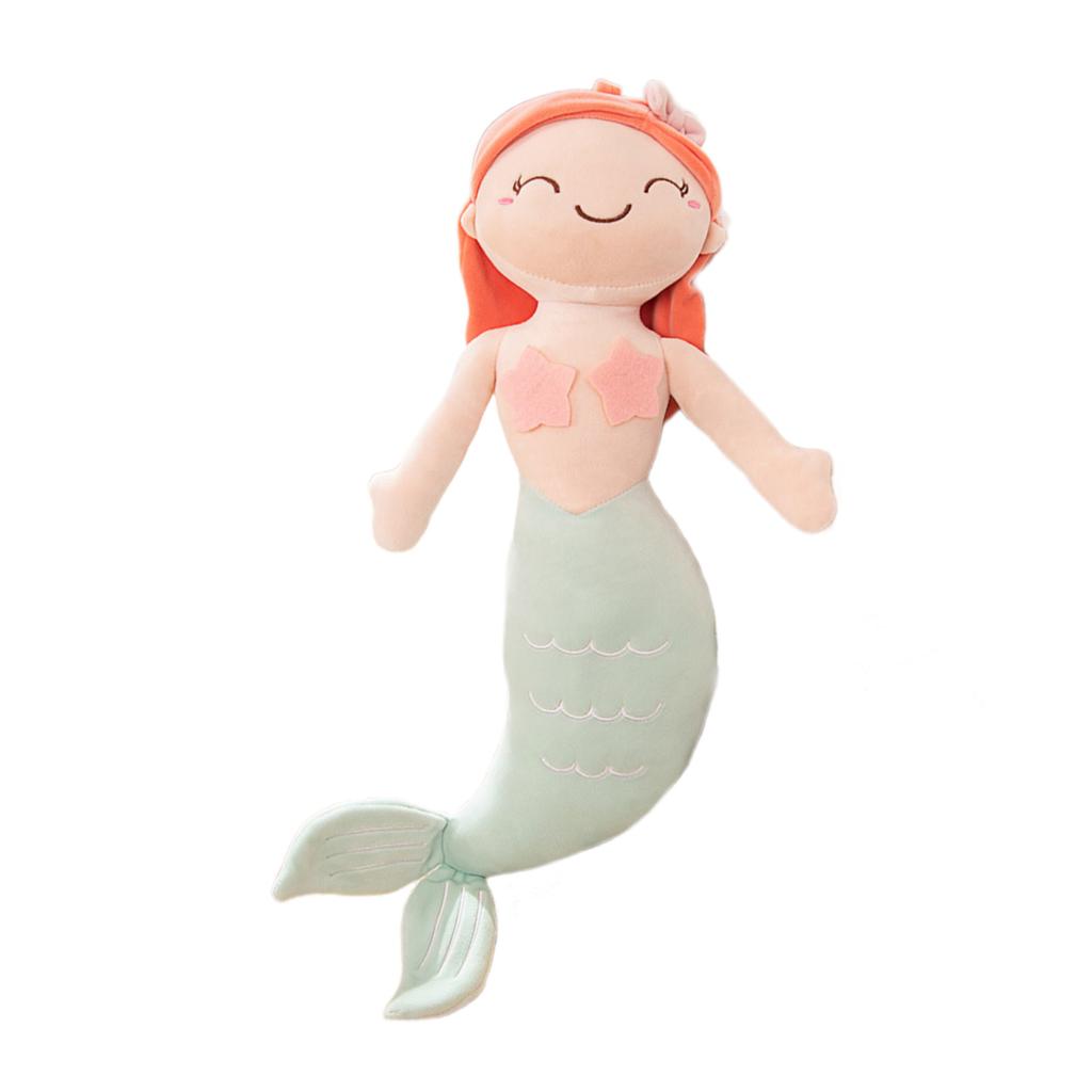 Mermaid Pillow Throwing Pad Plushes Cushions Toy for Bedroom Sofa Home Decoration Home Cushions
