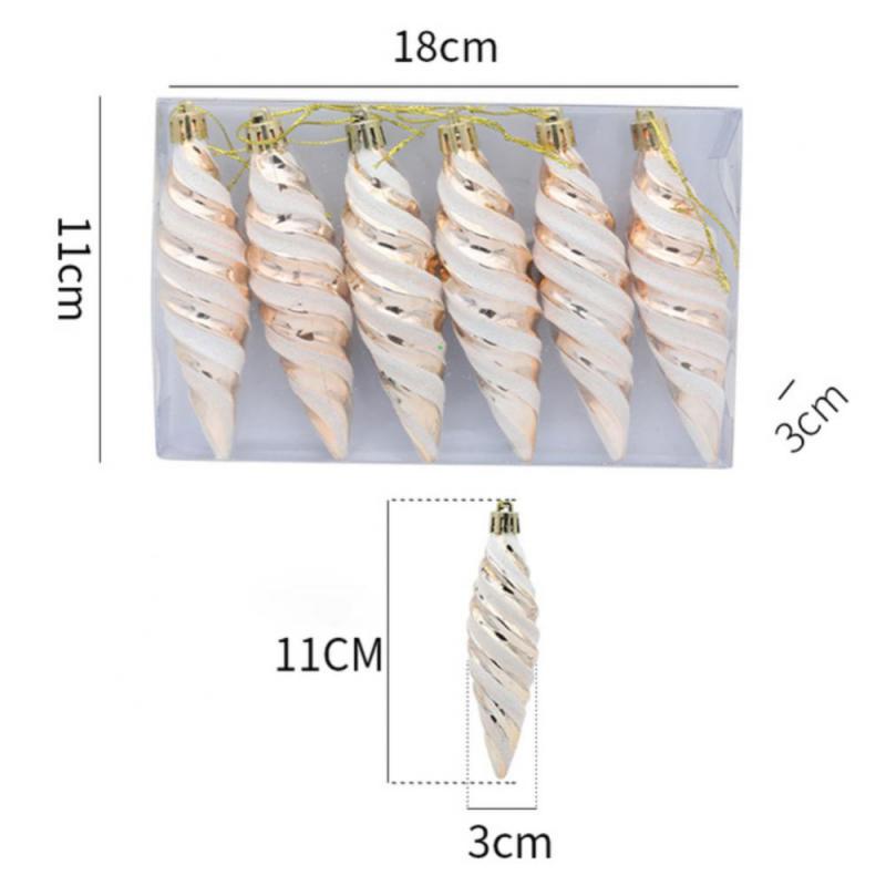 New Christmas Tree Pendant Red Star Candy Snowflake Xmas Ball Ornament New Year 2025 Home Decoration Noel Gift Navidad 2024