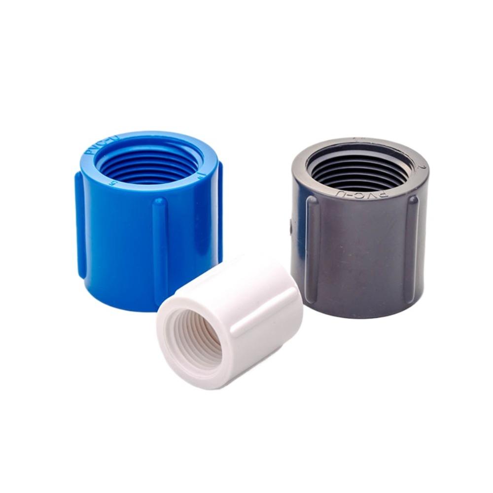 PVC 1/2 3/4 1 Inch Female Thread Connector 20/25/32mm Straight Elbow Tee 3-Way Adapter For Garden Irrigation Aquarium Pipe
