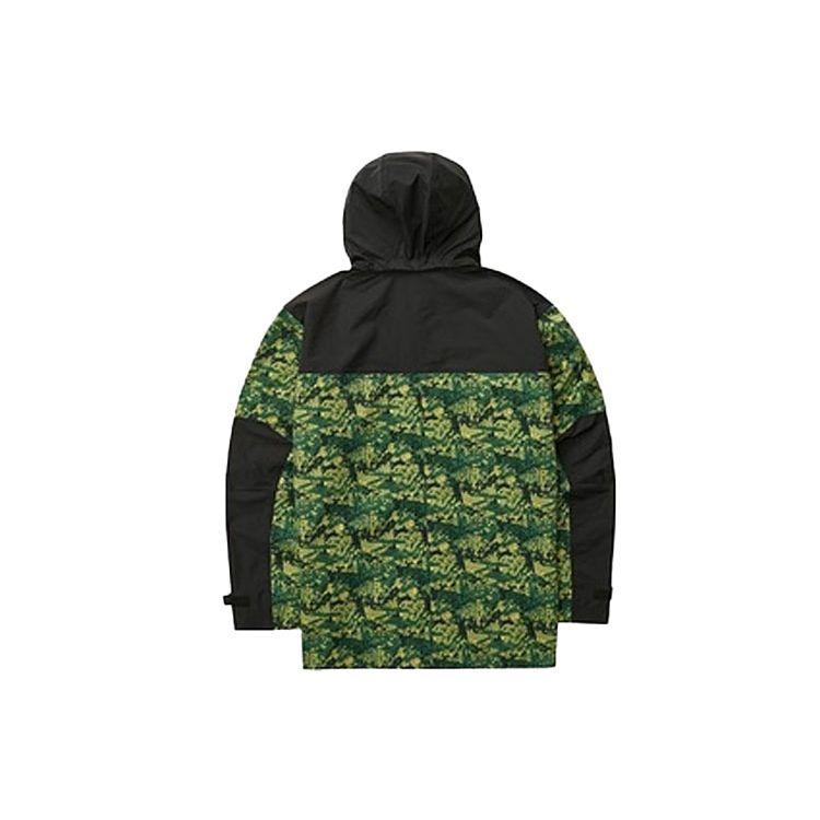 Skechers Stroll Series Printed Outdoor Workwear Patchwork Hooded Jacket Men Jacket Green Camouflage L321M132