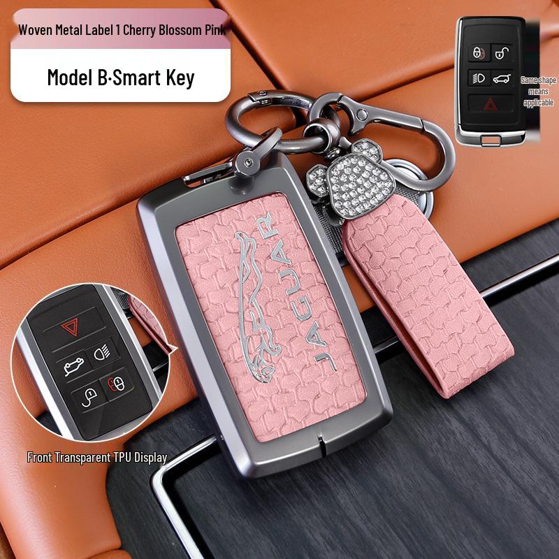 Pouzdro na klíče Jaguar XEL/XFL/F-PACE/E-PACE/F-TYPE Kovový kryt