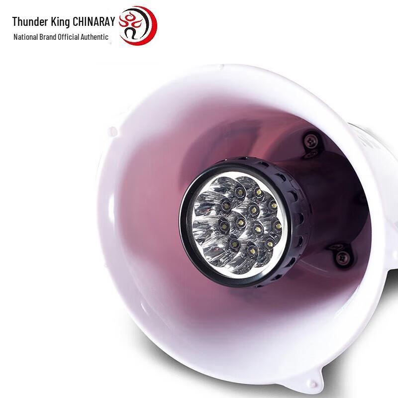 Thunder King CR-111 Handheld Megaphone with LED and Recorder CN plug (adapter included)