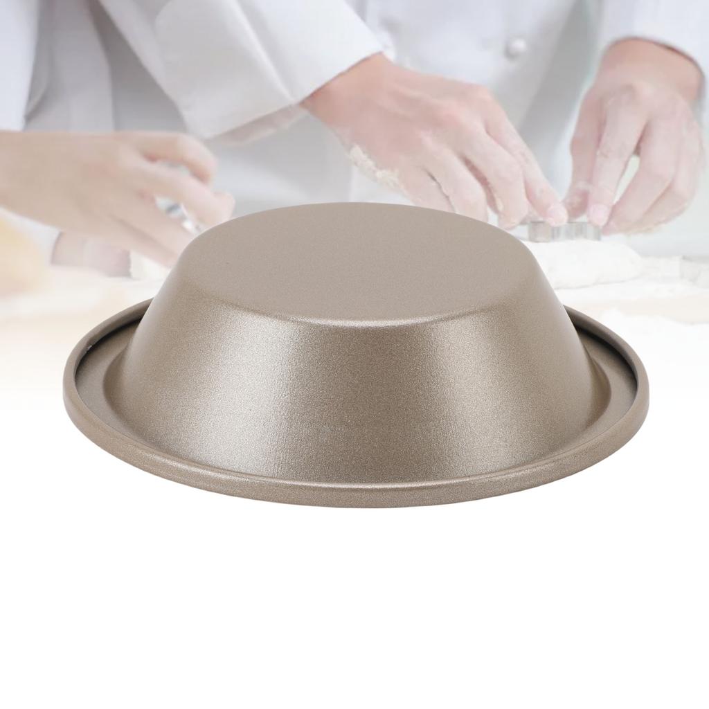 2Pcs Carbon Steel Hamburger Bun Mold Anti Stick Pie Pan Baking Mold Bread Tart Pan for Home Kitchen Homemade Baking Accessories