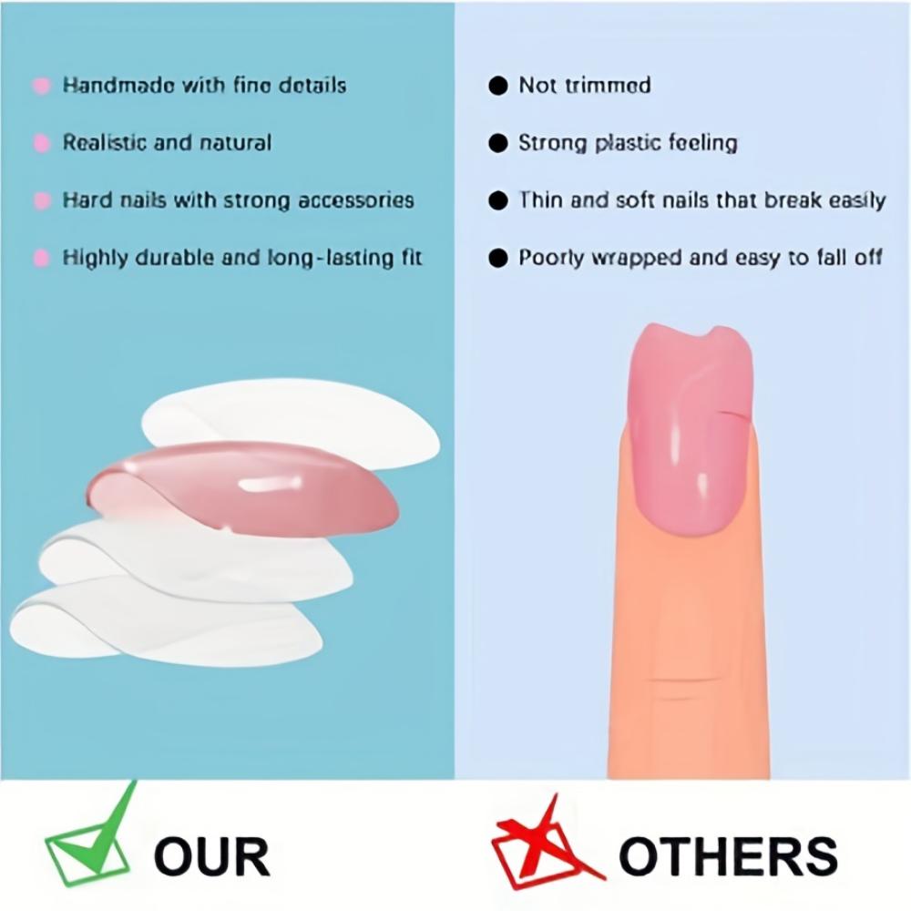 24 künstliche Nägel in Regenbogen-Katzenaugenform – komplettes Set mit kurzen künstlichen Nägeln für Damen – wunderschöne künstliche Nägel für einen auffälligen und auffälligen Look