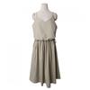Shop Women Vest Waist Shirring Daily Sleeveless Long Dress Beige Bygo Wdr 3597