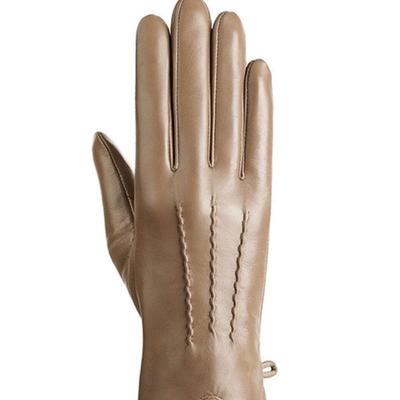 SARTOR Lambert Women's Touch Leather Gloves Short Sand Beige