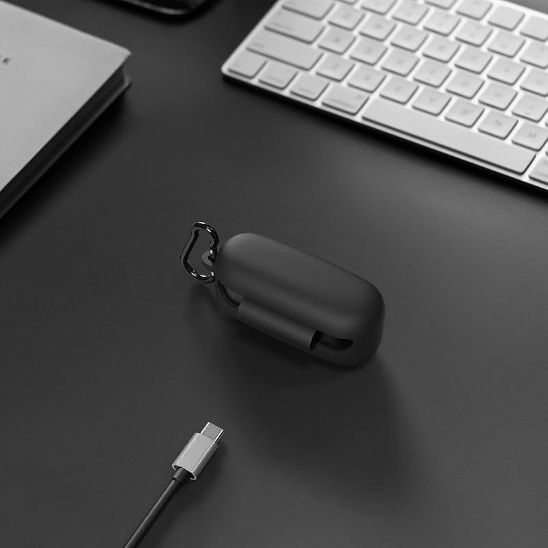 Geekria silicone cover compatibility cover sony Sony WF-C510 correspondence True Wireless Earbuds charging case cover Exterior cover with keychain