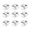 50pcs Small  S     Tiny Iron Jingle  S with Hole for Craft Jewelry Festival Birthday Decoration