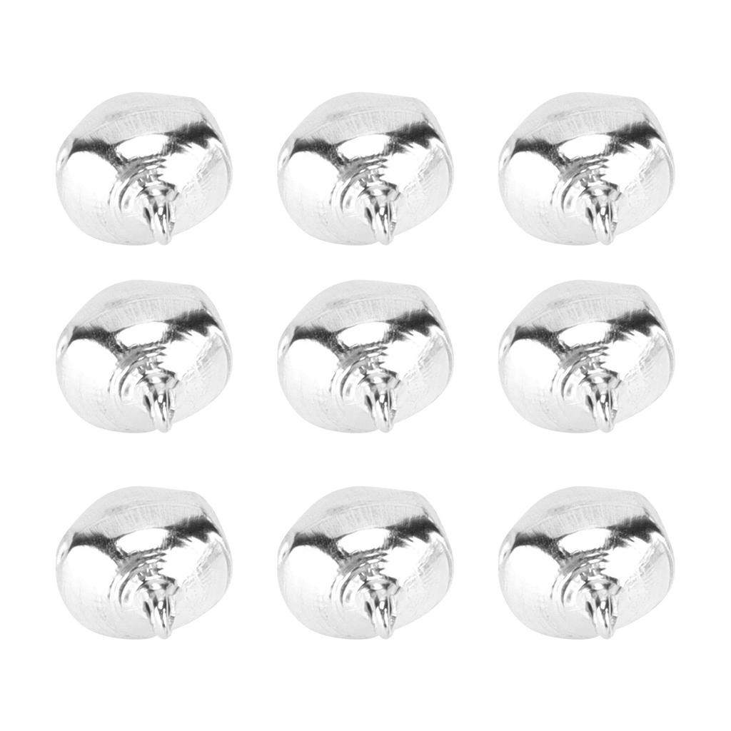 50pcs Small S Tiny Iron Jingle S with Hole for Craft Jewelry Festival Birthday Decoration