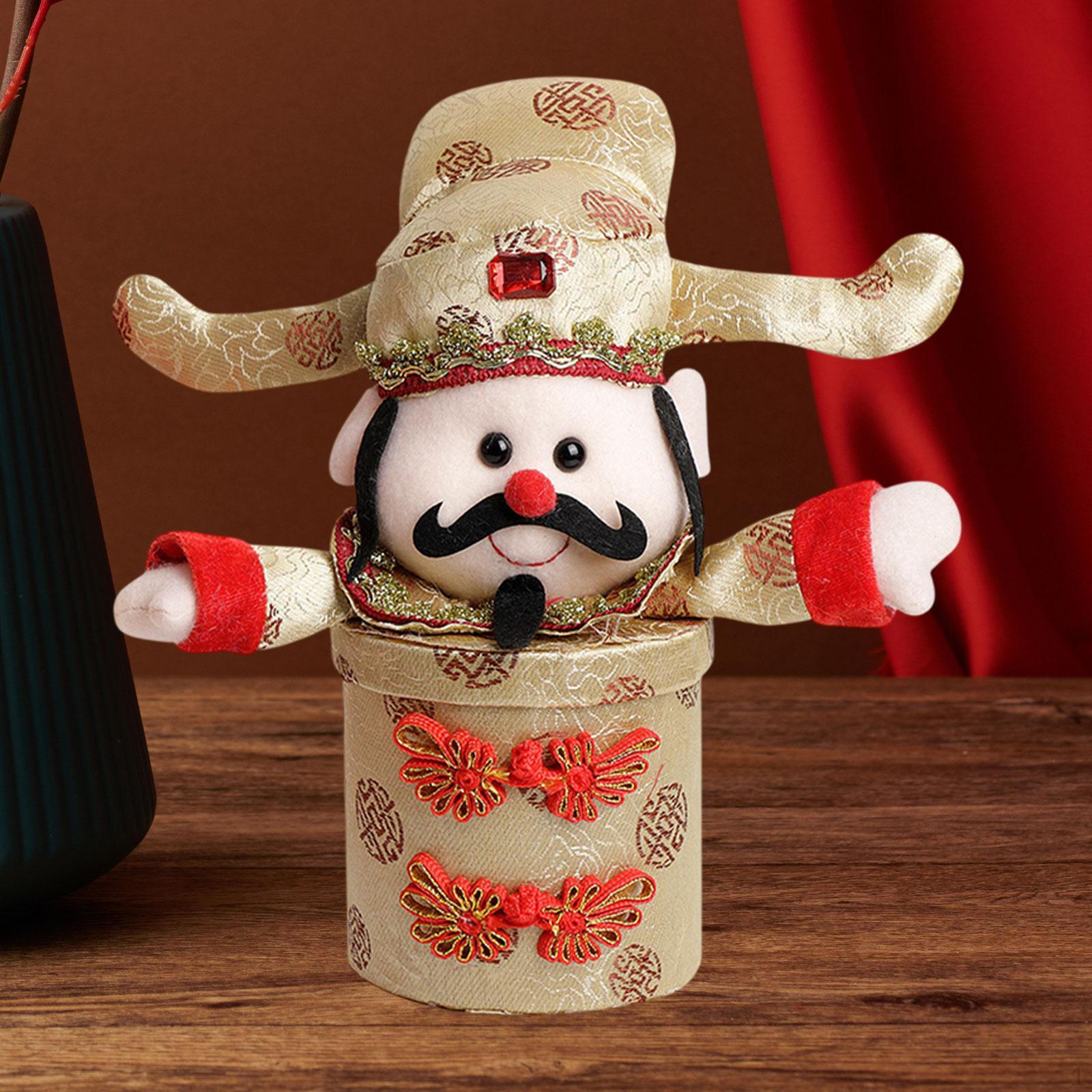 

Lucky God Candy Box of Wealth Gift for Family Friends Year Decor Spring Festival золотой