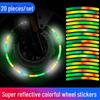 Creative Colorful Laser Wheel Stickers - Anti-Collision Tire Decals for Cars, Motorcycles, and Electric Vehicles