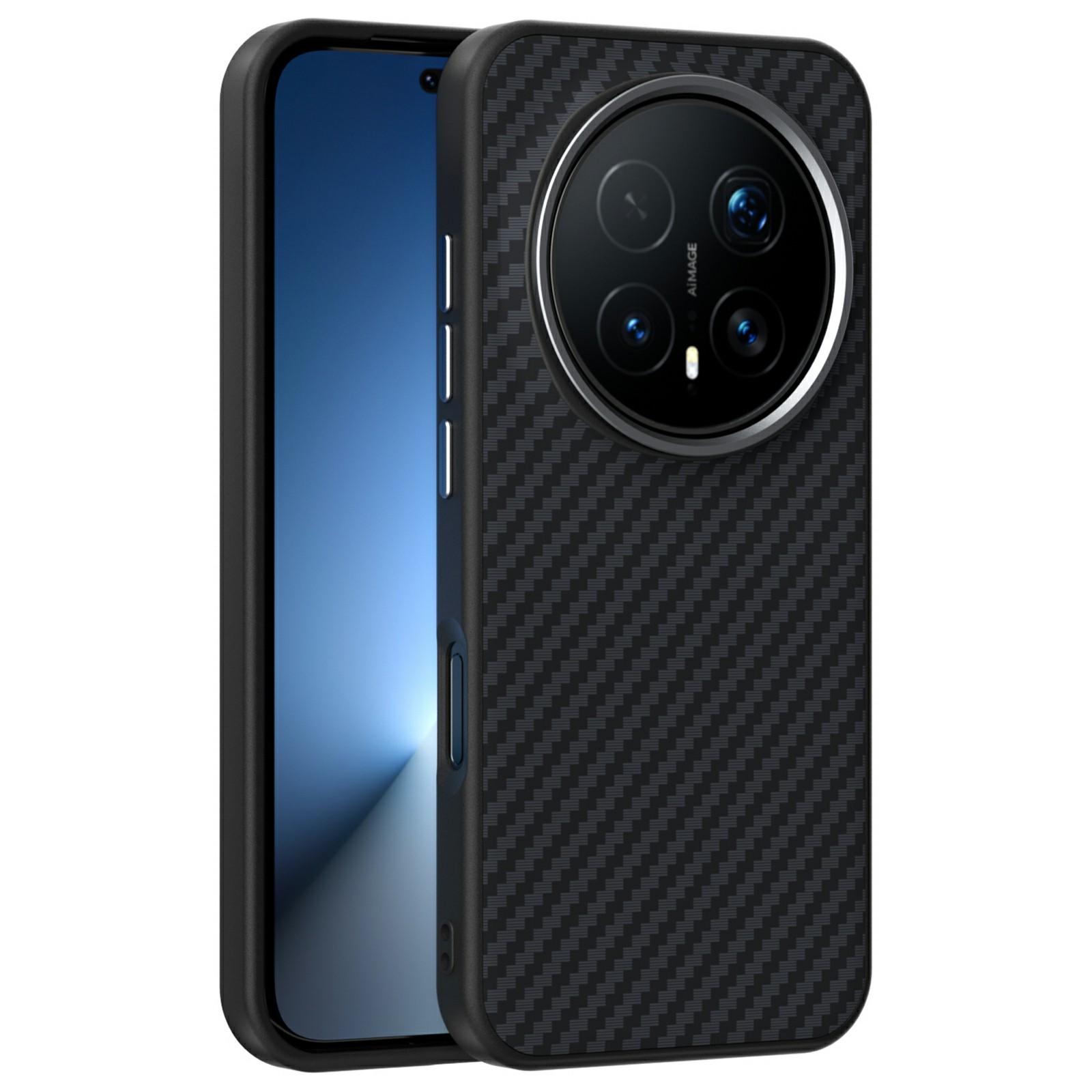 ABEEL Магнитный чехол с текстурой углеродного волокна для Honor Magic8 Pro 5G, задняя крышка телефона