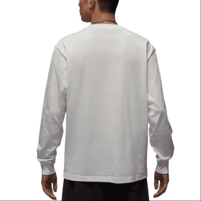 Jordan T Shirts Men's White Crew Neck Moderate Straight Fit HV4568-133