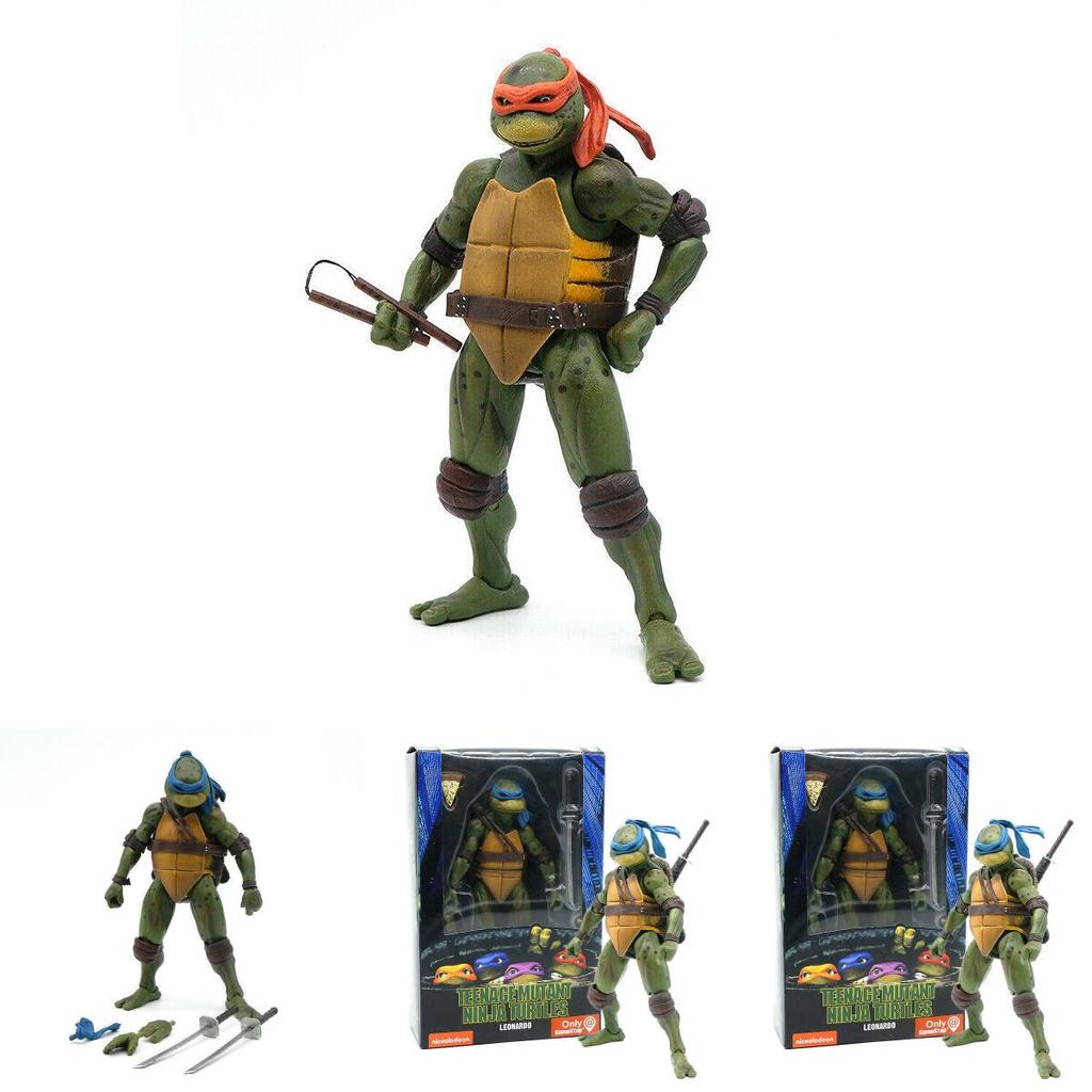 Tmnt 1990 Movie Action Figures Statue Model Toy 7" Neca