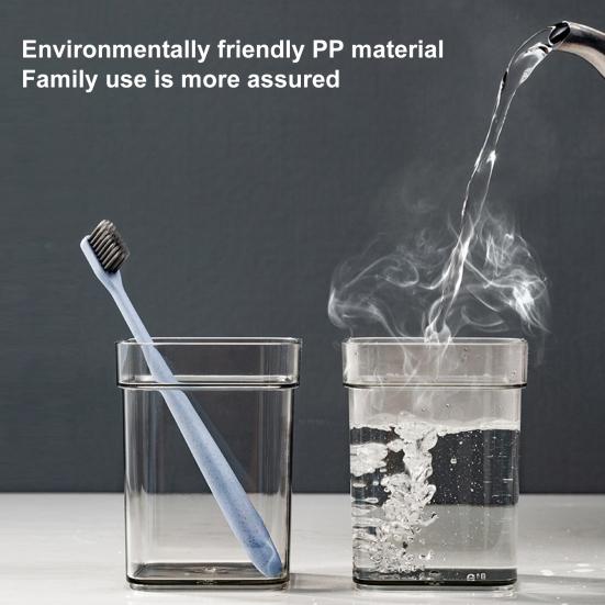 Zahnbürstenhalter, hohl, zum Abtropfen, zum Aufbewahren, mit festem Sockel, 3 Fächern, Zahnpastaständer mit Mundwasserbecher, für den täglichen Gebrauch