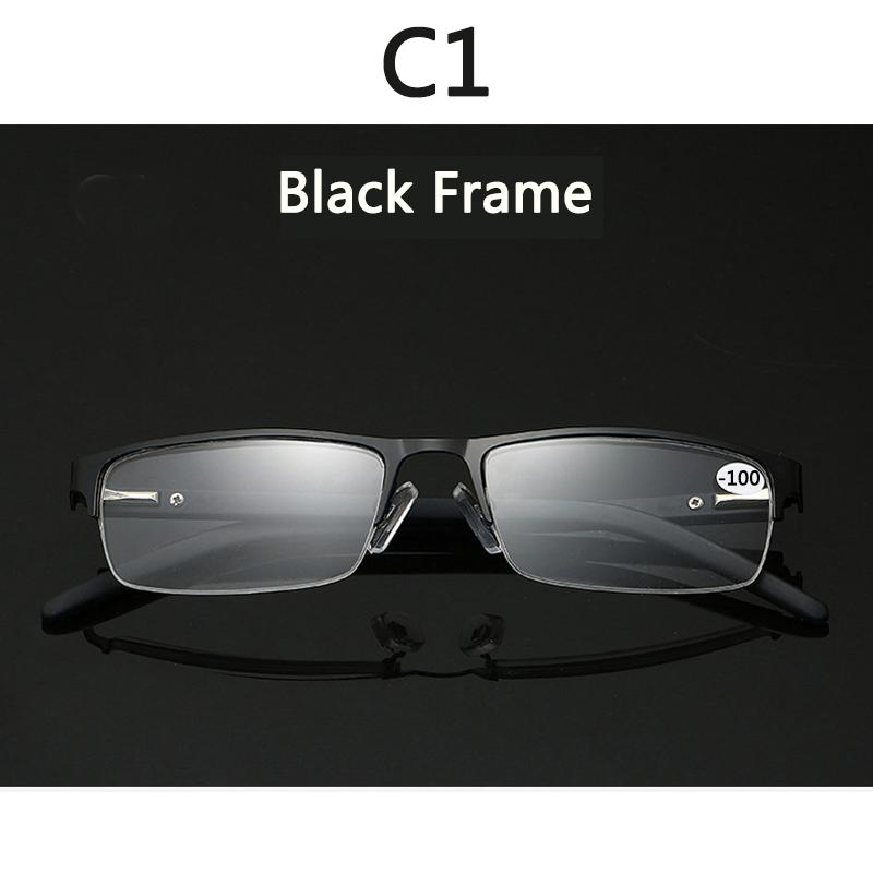 

BOYSEEN Titanium alloy Nearsighted Glasses Non spherical 12 Layer Coated Minus lenses Business Myopia Eyeglasses -0.5 -1.0 -1.25 Nearsighted -50