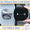 Für FORD S-MAX 2018- Silikon Auto Türschloss Schnalle Schutzabdeckung Elastisches Anti-Kollisions Stoßdämpfendes Polster Kissen