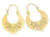 Orecchini da donna in oro 585, design alla moda da un gioielliere