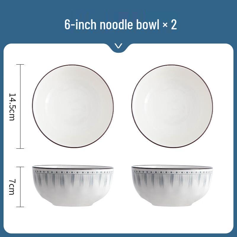 KANGMO Ceramic Dinner Bowl Set