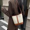 Bag High-end Exquisite Leather Bucket Bag Commuter Shoulder Messenger Bag First Layer Cowhide Women's Bag