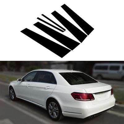 6pcs/set Car Pillar Posts Door Window Trim Cover Sticker for Mercedes-Benz E-Class W212 Sedan E200/E220/E250/E300/E350 AMG 2010-2016