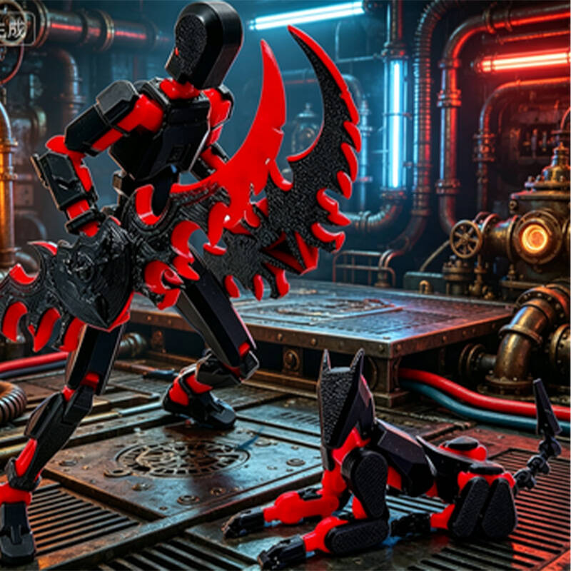 Assembly Completed T13 3D Action Figure Set Dummy Robo Titan 13 Action Figures 3D Printed Multi-Jointed Toy