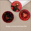 Horror Game Dark Deception Round Badge for Backpack Accessories Laser Lapel Pins Jewelry Gifts