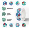 500 Mermaid Princess Curl Self-Adhesive Waterproof Stickers - Cartoon Character Seals