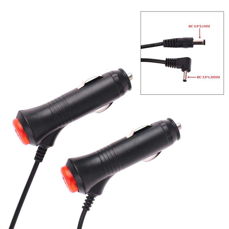 12V Car Lighter Plug to DC 3.5/5.5mm Power Cord cable Switch For auto GPS DVD