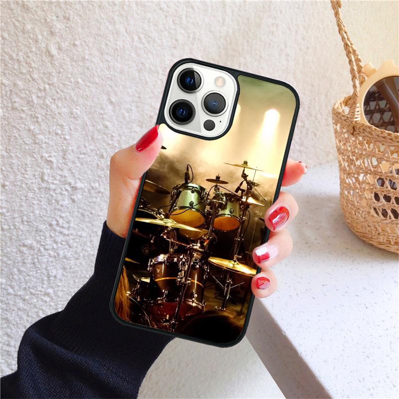 Drum Drummer Phone Case for iPhone 17 Air 16 15 14 12 13 PLUS 11 PRO MAX Back Cover Fundas Shell