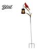 Kingfisher Yard Stakes Solar Garden Stake Light Metal Bird Art with Hanging Lantern Auto-On Outdoor Lighting for Patios LED Waterproof Patio
