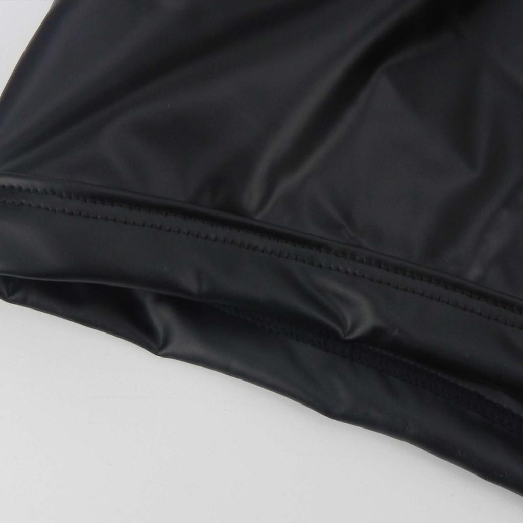 Men's Erotic Panties Cool Imitation Leather Underwear Buttocks Design Sexy Hollow Out Nightclub Boxer Shorts