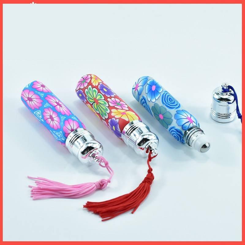 Glass Refillable 6ml Empty Perfume Essential Oil Roll On Roller Travel Bottle